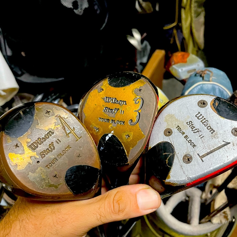 Wilson Staff Vintage Golf Clubs 3 Pc Set in right handed